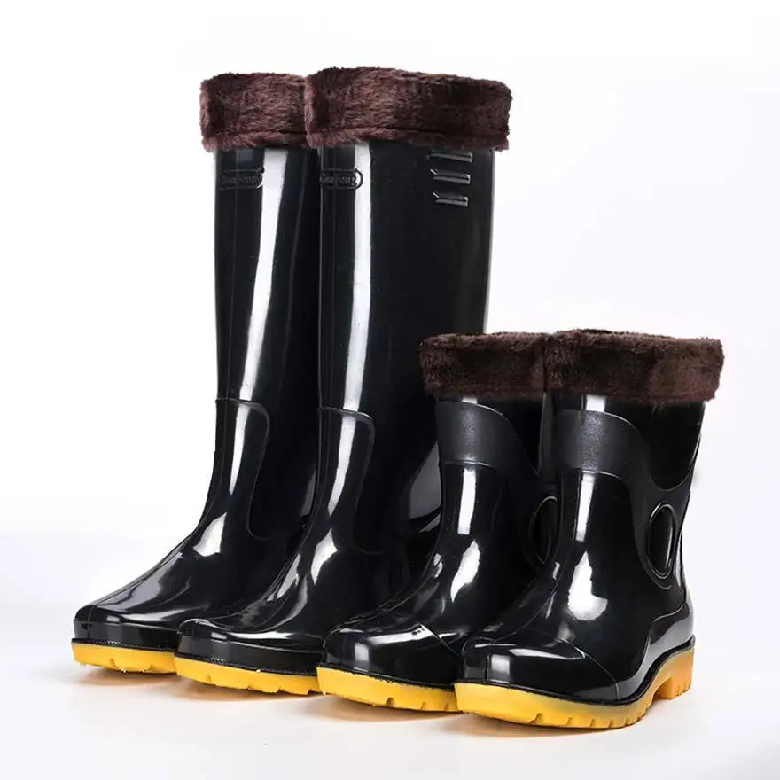High-top rain boots Men's high-heeled plus velvet anti-slip wear site shoes water shoes adult rain boots
High-top rain boots Men's high-heeled plus velvet anti-slip wear site shoes water shoes adult rain boots