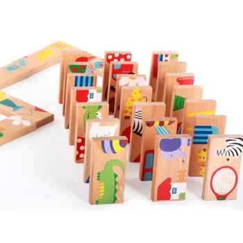 28Pcs Cute Animal Dominoes Wooden Puzzle Multi color Cartoon Montessori Educational Baby Toys Birthday Gifts Funny Kids Games
28Pcs Cute Animal Dominoes Wooden Puzzle Multi color Cartoon Montessori Educational Baby Toys Birthday Gifts Funny Kids Games