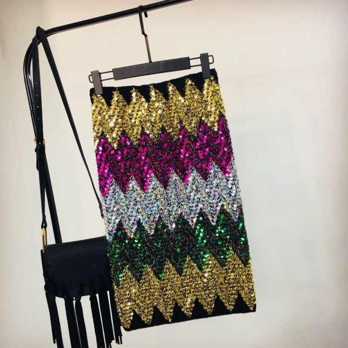 2018 Autumn Winter New Fashion Sexy Elastic Bodycon Skirt Girls Ladies Slim Package Hip Midi Skirts Color Sequins Basic Skirt
2018 Autumn Winter New Fashion Sexy Elastic Bodycon Skirt Girls Ladies Slim Package Hip Midi Skirts Color Sequins Basic Skirt