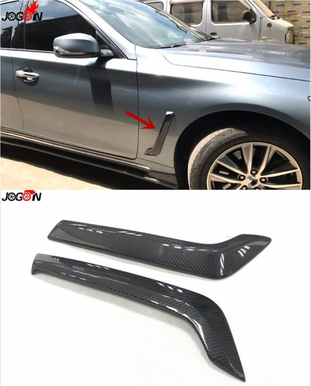 2pcs Carbon Fiber Body part Fender Vent Trim for INFINITI Q50 2014- 2017 Car Garnish
2pcs Carbon Fiber Body part Fender Vent Trim for INFINITI Q50 2014- 2017 Car Garnish