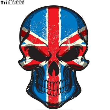 Tri Mishki WCS171 13x18cm British flag skull car sticker funny colorful car stickers auto automobile decals
Tri Mishki WCS171 13x18cm British flag skull car sticker funny colorful car stickers auto automobile decals