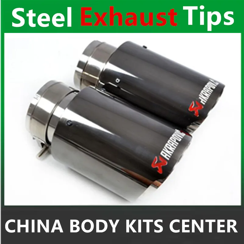 Car Styling One Pair AK Racing Steel Exhaust Tip 60mm-90mm Universal 304 Stainless Steel End Pipe Exhaust Tail Pipe
Car Styling One Pair AK Racing Steel Exhaust Tip 60mm-90mm Universal 304 Stainless Steel End Pipe Exhaust Tail Pipe