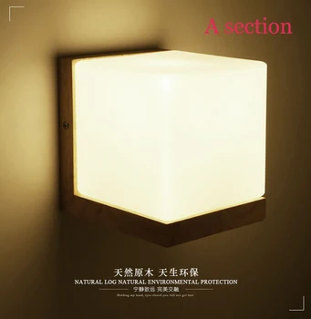 Wall Lamps Oak Wood Bedside Lamp Square-fashion Brief Solid Wood&Glass Aisle Wall Lamp
Wall Lamps Oak Wood Bedside Lamp Square-fashion Brief Solid Wood&Glass Aisle Wall Lamp