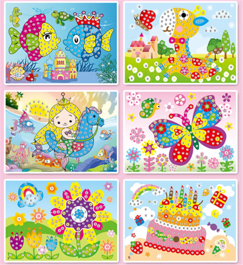 Colorful Cartoon 2 in 1 Diamond Coloring Drawing Sticker Handmade DIY Toy Sets Painting Education Gift for Children Birthday 1pc
Colorful Cartoon 2 in 1 Diamond Coloring Drawing Sticker Handmade DIY Toy Sets Painting Education Gift for Children Birthday 1pc