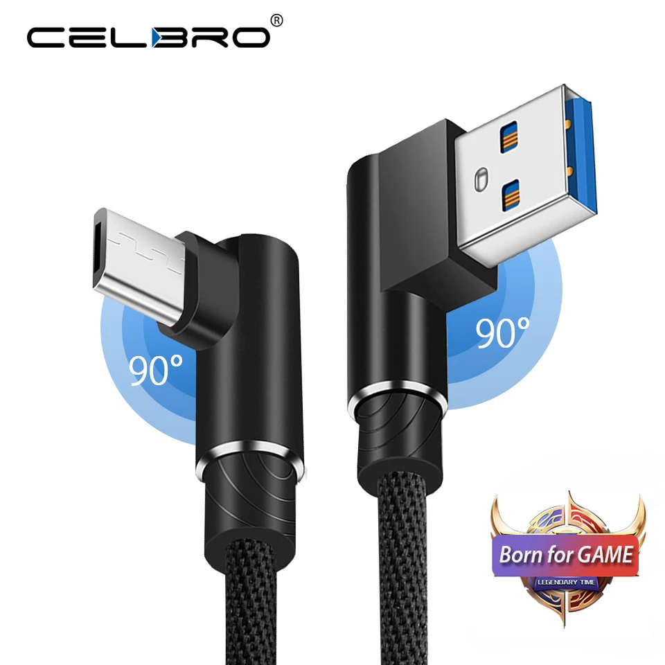 90 Degree Micro USB Cable Gaming 2.4A Fast Charging Data Sync Wire Cord Mobile Phone Universal for Samsung Galaxy Note S6 S7
90 Degree Micro USB Cable Gaming 2.4A Fast Charging Data Sync Wire Cord Mobile Phone Universal for Samsung Galaxy Note S6 S7