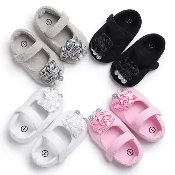 Newborn Baby Girls First Walkers Shoes Small pearl flower Infant Toddler Soft Sole Anti-slip Baby Shoes
Newborn Baby Girls First Walkers Shoes Small pearl flower Infant Toddler Soft Sole Anti-slip Baby Shoes