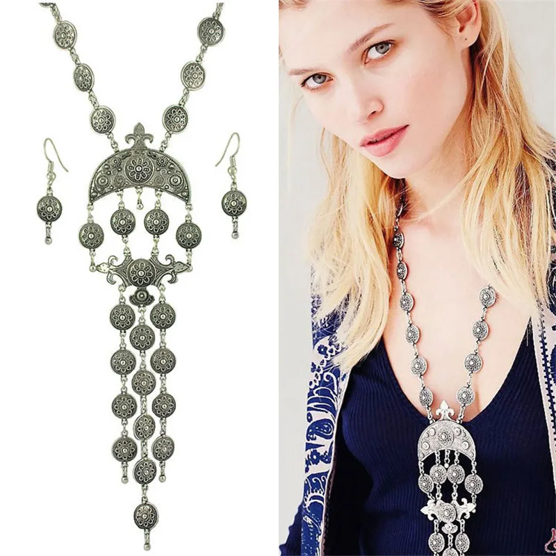 Wholesale vintage tassel pednats statement necklace for woman 2016 new design collar necklaces & pendants sale jewelry sets
Wholesale vintage tassel pednats statement necklace for woman 2016 new design collar necklaces & pendants sale jewelry sets