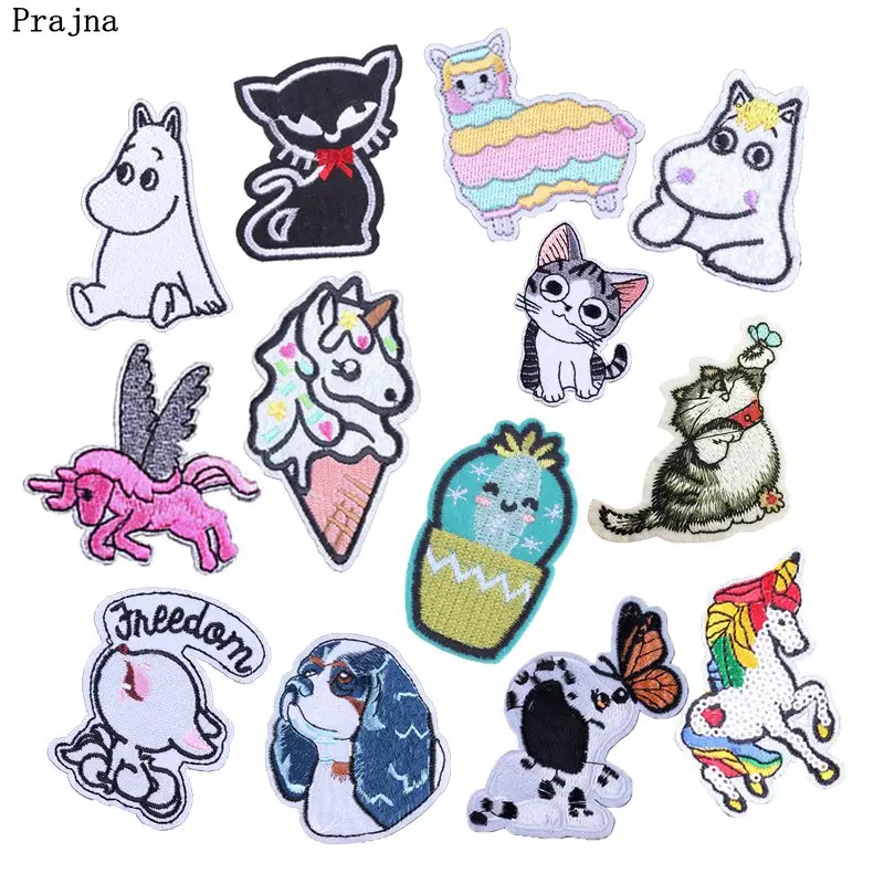 Prajna Unicorn Patches Cartoon Sheep Badges Cat Dog Hippo Iron On Patches For Kids Clothing Stickers T-shirt Jeans Applique
Prajna Unicorn Patches Cartoon Sheep Badges Cat Dog Hippo Iron On Patches For Kids Clothing Stickers T-shirt Jeans Applique