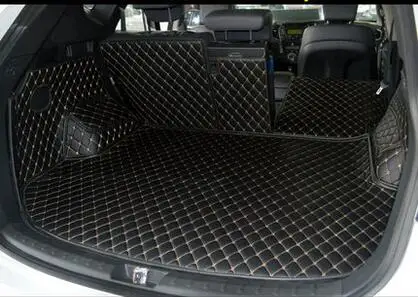 Высококачественные маты специальные коврики для багажника Hyundai Santa Fe 5 мест 2017
