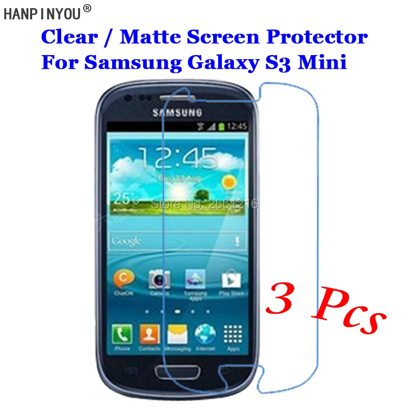 Фото 3 шт./лот для Samsung Galaxy S3 Mini i8190 4 0 &quotHD Прозрачная/Антибликовая матовая защитная