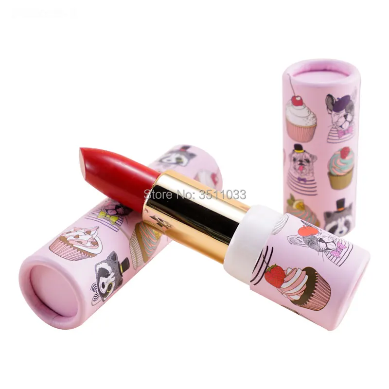 12.1mm Cute Pink Empty Kraft Paper Package Lipstick Tube Cosmetic Adoroable Lip Balm Refillable Tube Carton Lip Rouge Container
12.1mm Cute Pink Empty Kraft Paper Package Lipstick Tube Cosmetic Adoroable Lip Balm Refillable Tube Carton Lip Rouge Container