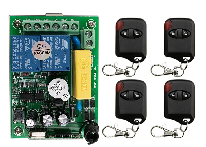 Hot Sales AC220V 10A 2CH 315MHz/433MHZ Wireless RF Remote Control Switch teleswitch 4* cat eye Transmitter+ 1*Receiver
Hot Sales AC220V 10A 2CH 315MHz/433MHZ Wireless RF Remote Control Switch teleswitch 4* cat eye Transmitter+ 1*Receiver