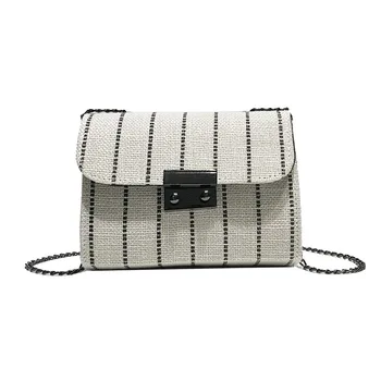 2018 New PU Leather Messenger Bag Women Strips Flap Chain Shoulder Bags Fashion Lady Sweet Black and White Handbags Dropship
2018 New PU Leather Messenger Bag Women Strips Flap Chain Shoulder Bags Fashion Lady Sweet Black and White Handbags Dropship
