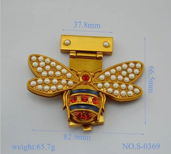 (5 PCS/lot) new fashion of ancient gold pearl diamond shape bee decorative lock handbags luggage hardware accessories
(5 PCS/lot) new fashion of ancient gold pearl diamond shape bee decorative lock handbags luggage hardware accessories