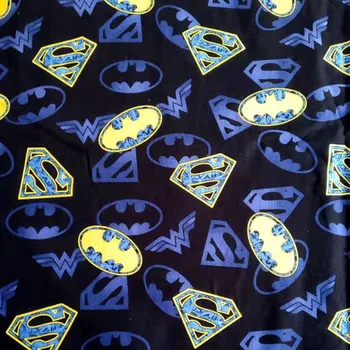 Wide 140cm Superman Logo Printing Cotton Fabric Batman Logo Printed Cotton Fabric Sewing Cloth Patchwork DIY Children Clothing
Wide 140cm Superman Logo Printing Cotton Fabric Batman Logo Printed Cotton Fabric Sewing Cloth Patchwork DIY Children Clothing