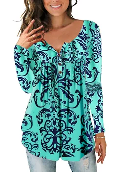 Sexy Floral Printed Casual Women Long Sleeve Shirts Ethnic Blouse V Neck Fashion Ladies Tops Vintage Pullover Girls Blouses Hot
Sexy Floral Printed Casual Women Long Sleeve Shirts Ethnic Blouse V Neck Fashion Ladies Tops Vintage Pullover Girls Blouses Hot