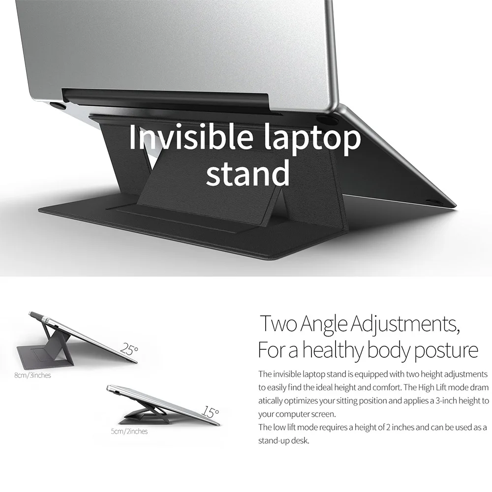Foldable Portable Laptop Stand Support For Notebook Macbook with holder support PC Portable Adjustable Laptop Stand
Foldable Portable Laptop Stand Support For Notebook Macbook with holder support PC Portable Adjustable Laptop Stand