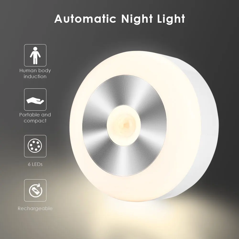 LED Motion Sensor Night Light Cabinet Wall Lamp USB Rechargeable indoor headlamp for Toilet WC Kitchen Bedroom book Table lamp
LED Motion Sensor Night Light Cabinet Wall Lamp USB Rechargeable indoor headlamp for Toilet WC Kitchen Bedroom book Table lamp