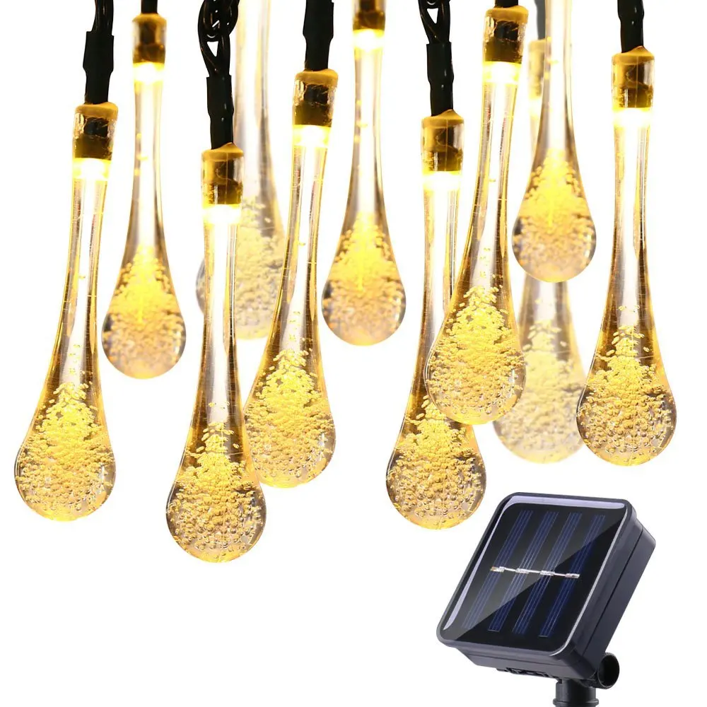 6M 30LED Solar Bulb Light String Droplet Bulbs Fairy String Light For Outdoor Garden Lawn Solar Lights
6M 30LED Solar Bulb Light String Droplet Bulbs Fairy String Light For Outdoor Garden Lawn Solar Lights