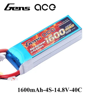 Gens ace Lipo Battery 14.8V 1600mAh Lipo 4S Battery Pack 40C T Plug Batteries for RC Plane Helicopter Quadcopter FPV Drone
Gens ace Lipo Battery 14.8V 1600mAh Lipo 4S Battery Pack 40C T Plug Batteries for RC Plane Helicopter Quadcopter FPV Drone