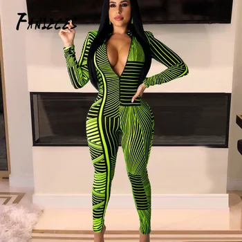 stripe Print Deep V Neck skinny Jumpsuits Women Sexy Autumn Long Sleeve night Club Party Playsuits High Waist Bodycon Jumpsuit
stripe Print Deep V Neck skinny Jumpsuits Women Sexy Autumn Long Sleeve night Club Party Playsuits High Waist Bodycon Jumpsuit