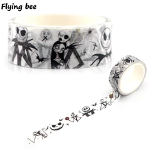 Flyingbee 15mm X 5m กระดาษ Washi เทปสยองขวัญกาวเทป DIY สติกเกอร์ terror เทปกาว X0338(China)