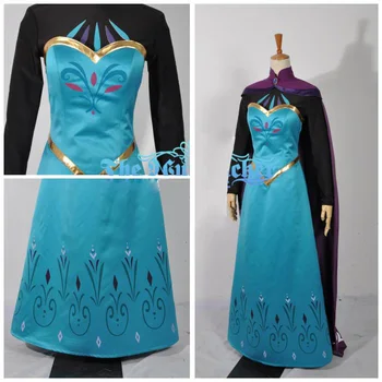adult princess halloween costume elsa coronation dress elsa cosplay costume(Top+skirt+shirt+cloak+glove+collar pin+free crown
adult princess halloween costume elsa coronation dress elsa cosplay costume(Top+skirt+shirt+cloak+glove+collar pin+free crown