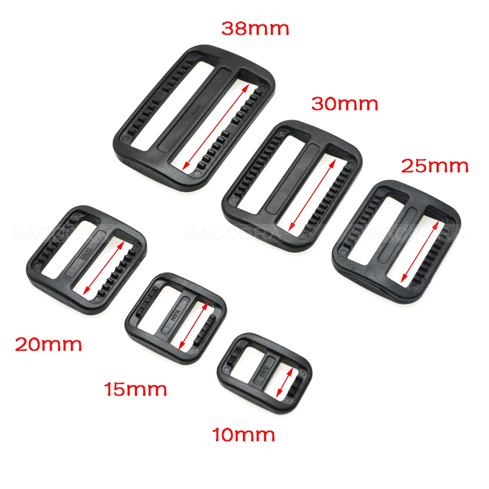 Plastic Tri-Glides Slider Adjustable Buckle Backpack Webbing Moll Tactical Bag Parts Webbing size 10mm 15mm 20mm 25mm 30mm 38mm
Plastic Tri-Glides Slider Adjustable Buckle Backpack Webbing Moll Tactical Bag Parts Webbing size 10mm 15mm 20mm 25mm 30mm 38mm