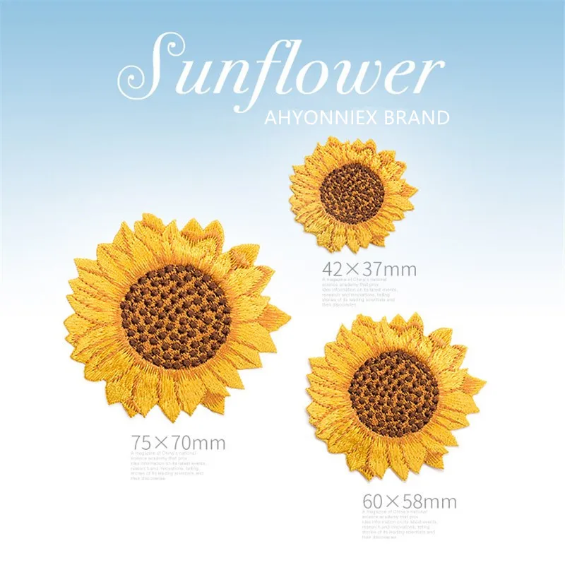 1 PCS High Quality Yellow Sunflower Embroidered Iron On Patches for Clothes Dress Jacket Jeans Stickers Clothes DIY Patches
1 PCS High Quality Yellow Sunflower Embroidered Iron On Patches for Clothes Dress Jacket Jeans Stickers Clothes DIY Patches