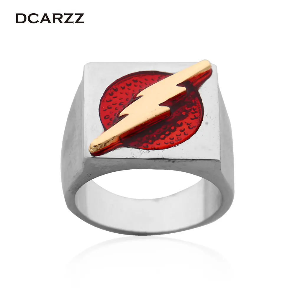 The Flash Superhero Ring with Gold Flash Lighting Logo Silver Ring,DC Movie Comic Ring Jewelry Christmas Gift
The Flash Superhero Ring with Gold Flash Lighting Logo Silver Ring,DC Movie Comic Ring Jewelry Christmas Gift