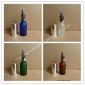 20ml frosted clear/green/brown/blue glass bottle with shiny silver lotion pump,lotion bottle,packing for liquid cream.
20ml frosted clear/green/brown/blue glass bottle with shiny silver lotion pump,lotion bottle,packing for liquid cream.