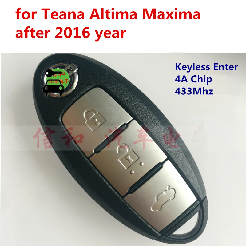 Car Smart Card Keyless Remote Key 433Mhz with 4A Chip Transponder for Nissan Altima Maxima Teana after 2016 Year Remote Key Card
Car Smart Card Keyless Remote Key 433Mhz with 4A Chip Transponder for Nissan Altima Maxima Teana after 2016 Year Remote Key Card