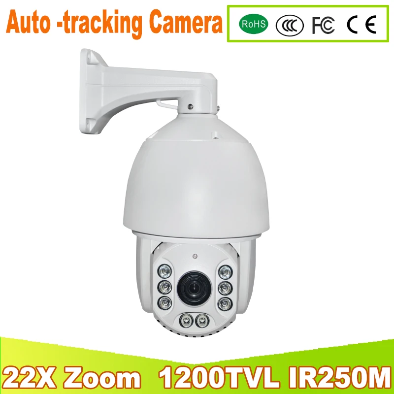 YUNSYE 1200TVL Auto -tracking Speed Dome 1/3 CCD 1200tvl 22X Optical Zoom PTZ Camera 256 Preset Auto ptz camera ir:250m camera
YUNSYE 1200TVL Auto -tracking Speed Dome 1/3 CCD 1200tvl 22X Optical Zoom PTZ Camera 256 Preset Auto ptz camera ir:250m camera