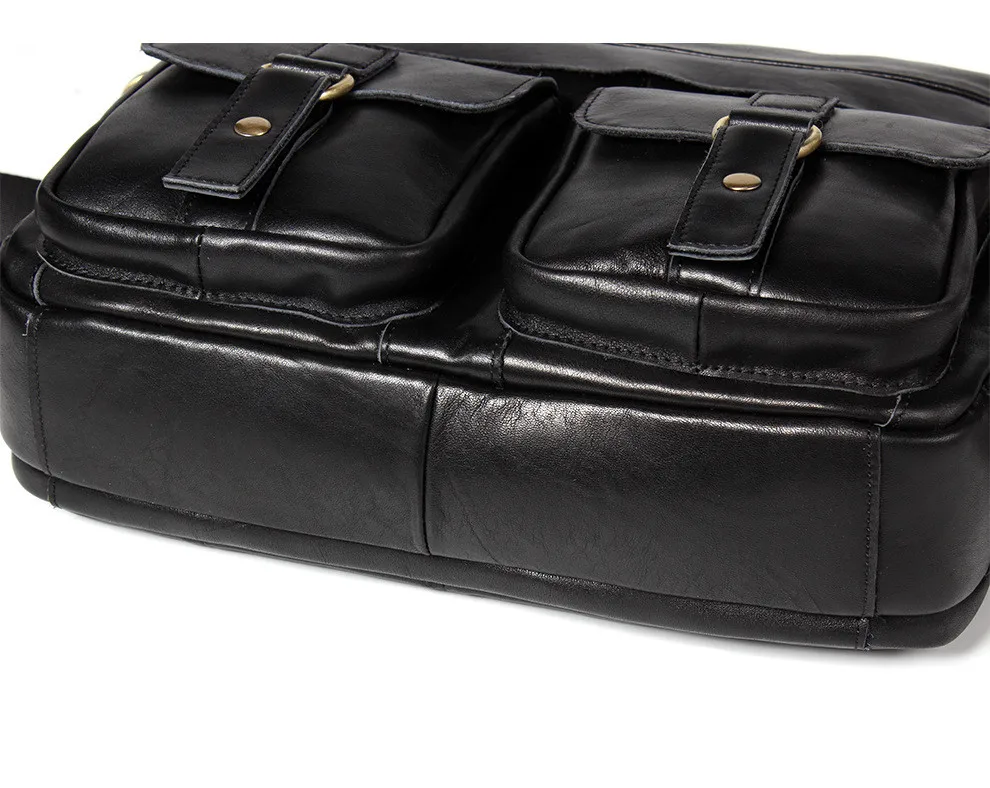 Oil wax leather Briefcase (9)