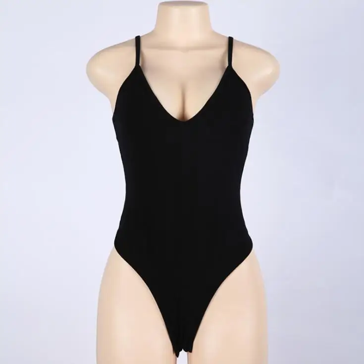 #2132 Blackless Body Feminino Crop Tops Female Rompers Bodysuit Women Sleeveless Skinny Black Deep V-neck Body Femme Summer 2019
#2132 Blackless Body Feminino Crop Tops Female Rompers Bodysuit Women Sleeveless Skinny Black Deep V-neck Body Femme Summer 2019