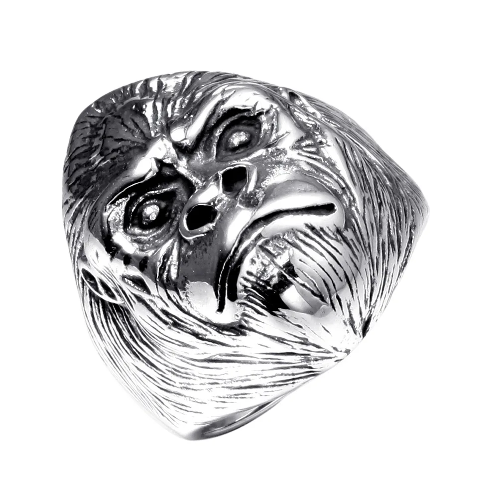 316L Stainless Steel Gorilla Animal Man Men Rings Titanium Creativity Unique Personality for Male Boy Jewelry Accessories Gift
316L Stainless Steel Gorilla Animal Man Men Rings Titanium Creativity Unique Personality for Male Boy Jewelry Accessories Gift