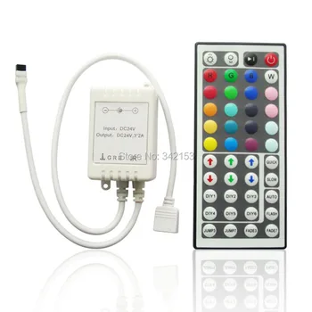DC24V 44 key Infrared RGB LED Controller With Remote Control For 5050 RGB LED Strip Controlador Controllore Regler Adaptilo
DC24V 44 key Infrared RGB LED Controller With Remote Control For 5050 RGB LED Strip Controlador Controllore Regler Adaptilo