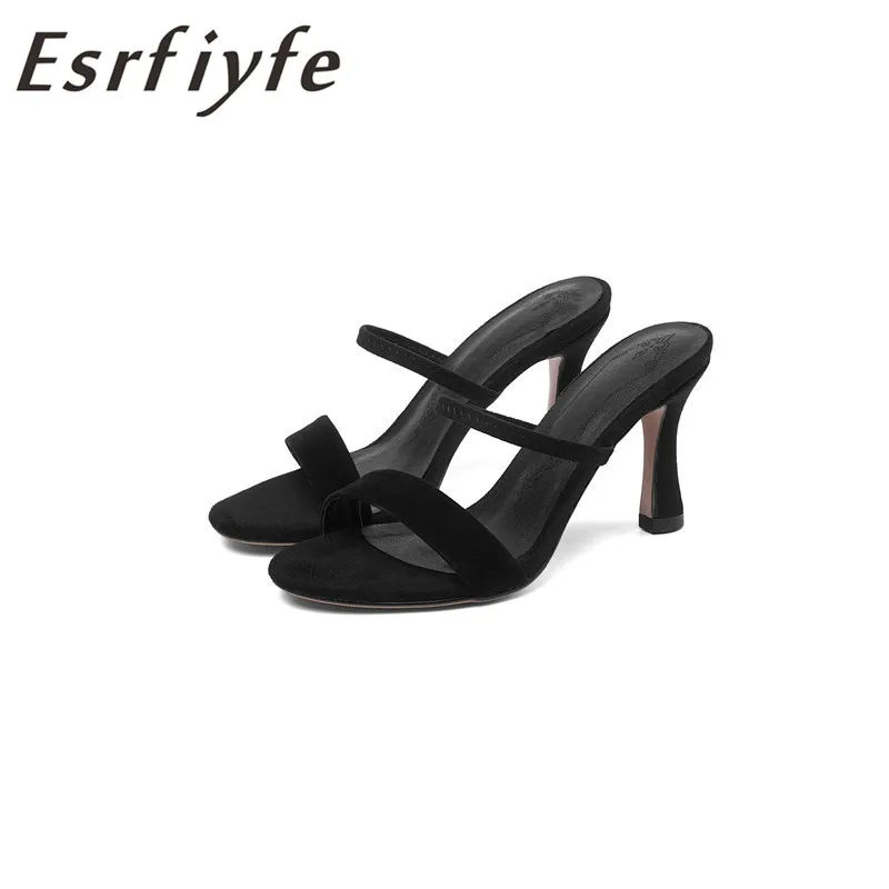ESRFIYFE 2019 New Genuine Kid Suede Footwear Summer Fashion Brand Thin Heels Slippers Casual Ladies Mules Slide Shoes Women
ESRFIYFE 2019 New Genuine Kid Suede Footwear Summer Fashion Brand Thin Heels Slippers Casual Ladies Mules Slide Shoes Women