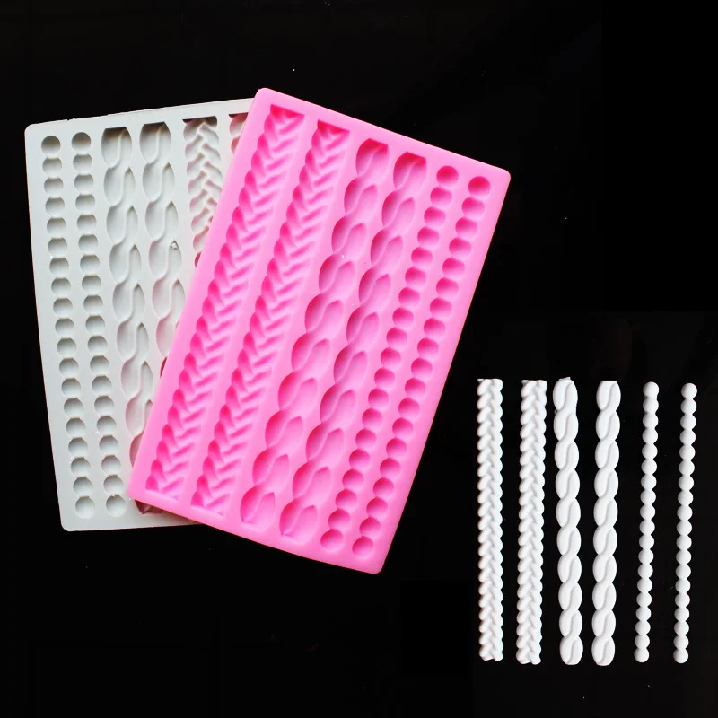 Pearl/Twist/Braid Belt Fondant Silicone Mold Chocolate Cookies Mold Pastry Biscuits Ice Cube Mould Baking Cake Decorating Tools
Pearl/Twist/Braid Belt Fondant Silicone Mold Chocolate Cookies Mold Pastry Biscuits Ice Cube Mould Baking Cake Decorating Tools