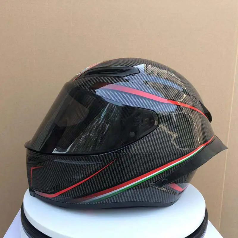 Full Face Pista GP-R black and red Gloss Carbon Motorcycle Helmet Riding Car motocross racing motorbike helmet ((Replica)
Full Face Pista GP-R black and red Gloss Carbon Motorcycle Helmet Riding Car motocross racing motorbike helmet ((Replica)