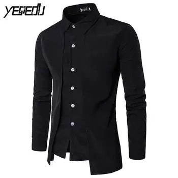 #4710 2018 Solid color Fake two pieces Double breasted Casual mens dress shirts Chemise homme marque luxe Camisas masculina
#4710 2018 Solid color Fake two pieces Double breasted Casual mens dress shirts Chemise homme marque luxe Camisas masculina