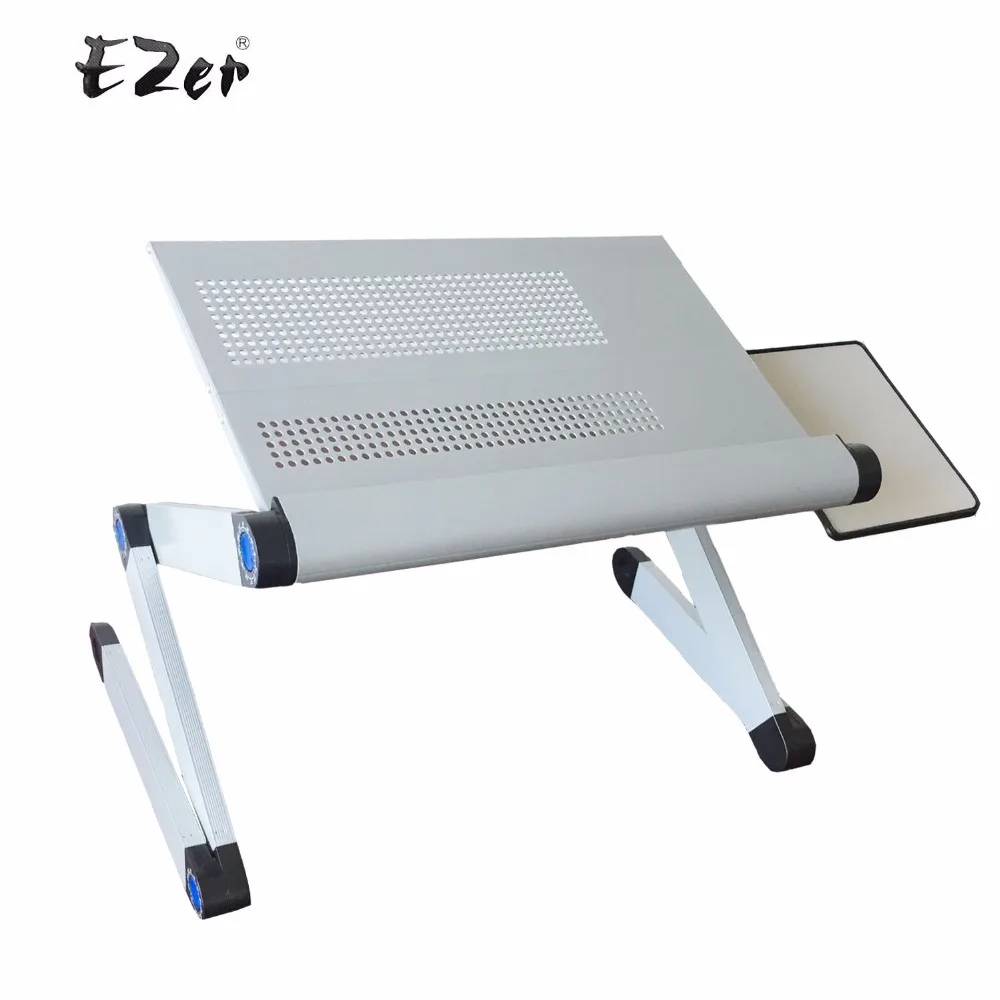 Image Adjustable Portable Laptop Table Stand Lap Sofa Bed Tray Computer Notebook Desk bed table with Mouse Table ZW CD03