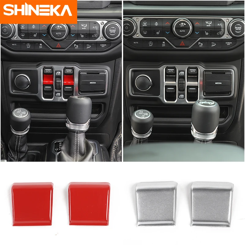 SHINEKA Car ABS Center Console Window Control Button Decoration Stickers For Jeep Wrangler JL 2018 Up Car Styling Accessories
SHINEKA Car ABS Center Console Window Control Button Decoration Stickers For Jeep Wrangler JL 2018 Up Car Styling Accessories