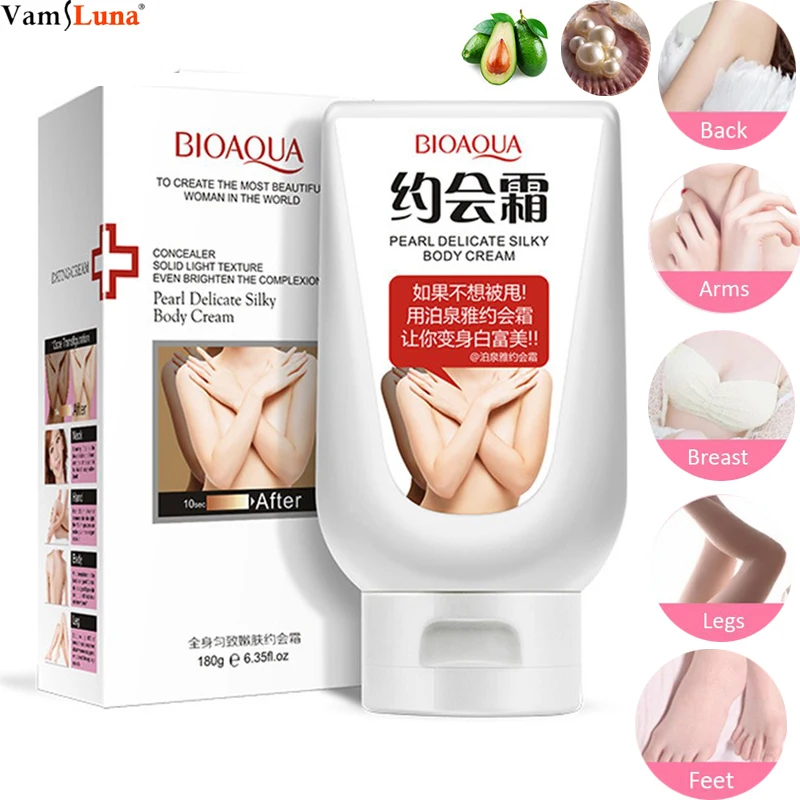 Фото Pearl Delicate Silky Body Cream Sexy Feet Women Skin Care Natual Rejuvenates Nutrition Concealer 180g | Красота и здоровье