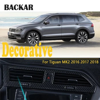 BACKAR Car Styling For Volkswagen VW Tiguan 2017 MK2 2018 Center Console Air Condition Outlet Frame Stickers Accessories
BACKAR Car Styling For Volkswagen VW Tiguan 2017 MK2 2018 Center Console Air Condition Outlet Frame Stickers Accessories