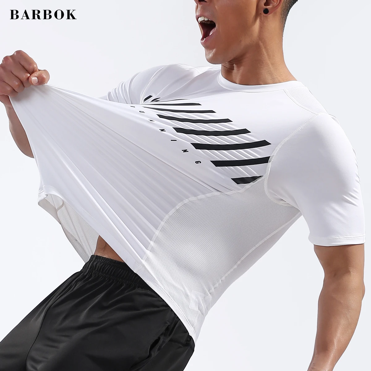 BARBOK Men's Sport Running Shirt Basketball Soccer Training T Shirt Men Gym bodybuilding Clothing Compression Fitness Yoga Shirt
BARBOK Men's Sport Running Shirt Basketball Soccer Training T Shirt Men Gym bodybuilding Clothing Compression Fitness Yoga Shirt