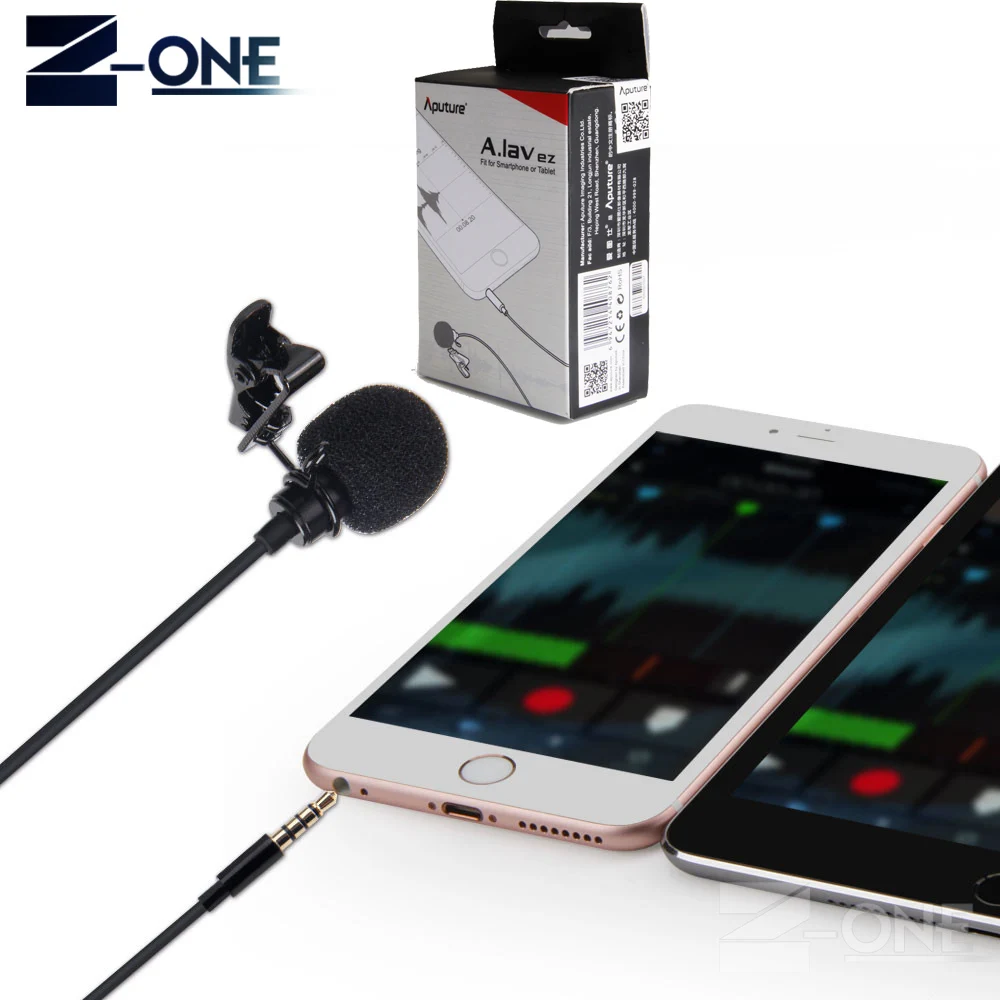 New Arrival Aputure A.lav ez lavalier microphone for mobile/smartphone lavalier clip-on microphone for mobile voice recording
New Arrival Aputure A.lav ez lavalier microphone for mobile/smartphone lavalier clip-on microphone for mobile voice recording
