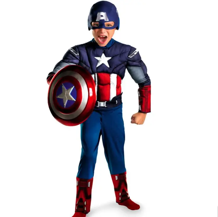 Children Avengers Captain America Muscle Costume disfraces halloween superhero boys birthday gift cosplay fancy dress
Children Avengers Captain America Muscle Costume disfraces halloween superhero boys birthday gift cosplay fancy dress