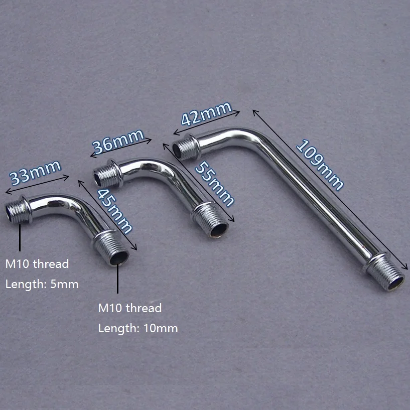 10pcs/lot both ends outer thread doubles plating chrome steering head pipe connecting pipe elbow pipe DIY lighting accessories
10pcs/lot both ends outer thread doubles plating chrome steering head pipe connecting pipe elbow pipe DIY lighting accessories