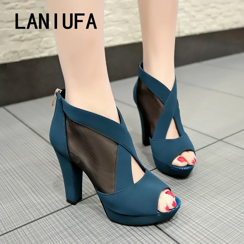 Sexy Summer Women High Heels Shoes quare Heel Sandals Women Pumps Party Ladies Shoes Peep Toe Breathable Pumps Shoes mujer #530
Sexy Summer Women High Heels Shoes quare Heel Sandals Women Pumps Party Ladies Shoes Peep Toe Breathable Pumps Shoes mujer #530